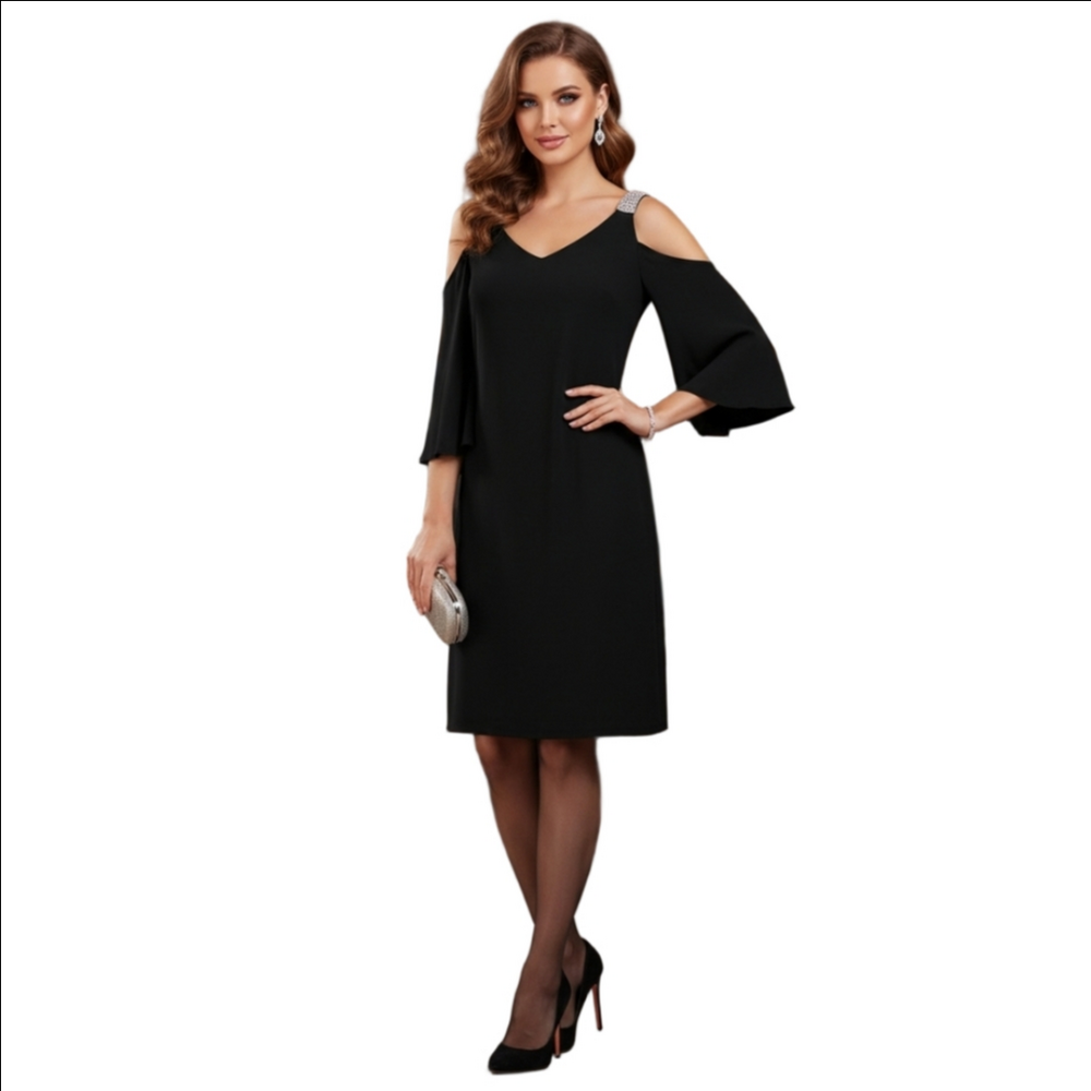 Db Established 1962 Dark Navy (Color) Cold Shoulder Dress, Size 2X